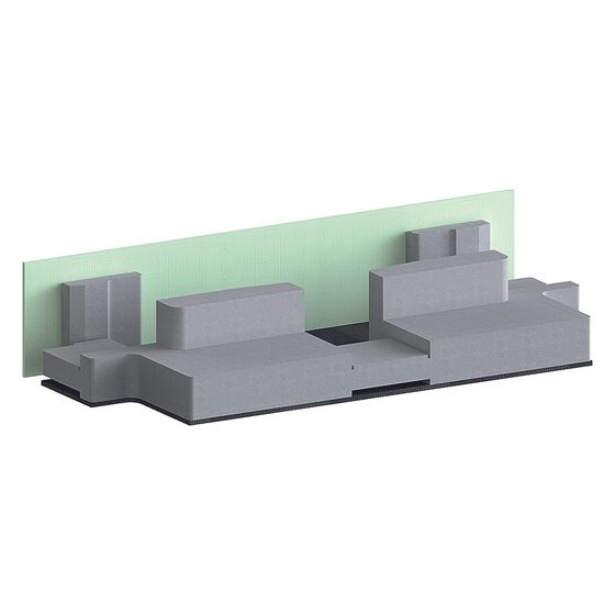 Dallmer DallFlex/CeraFlex Schallschutzelement, 450x196,5x75mm, 539090