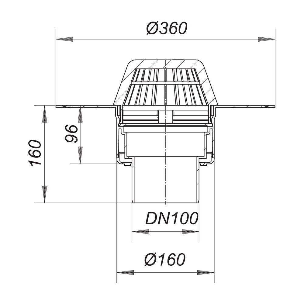 Dallmer Dachablauf 62 PVC, DN 100... DALLMER-623065 4001636623065 (Abb. 2)