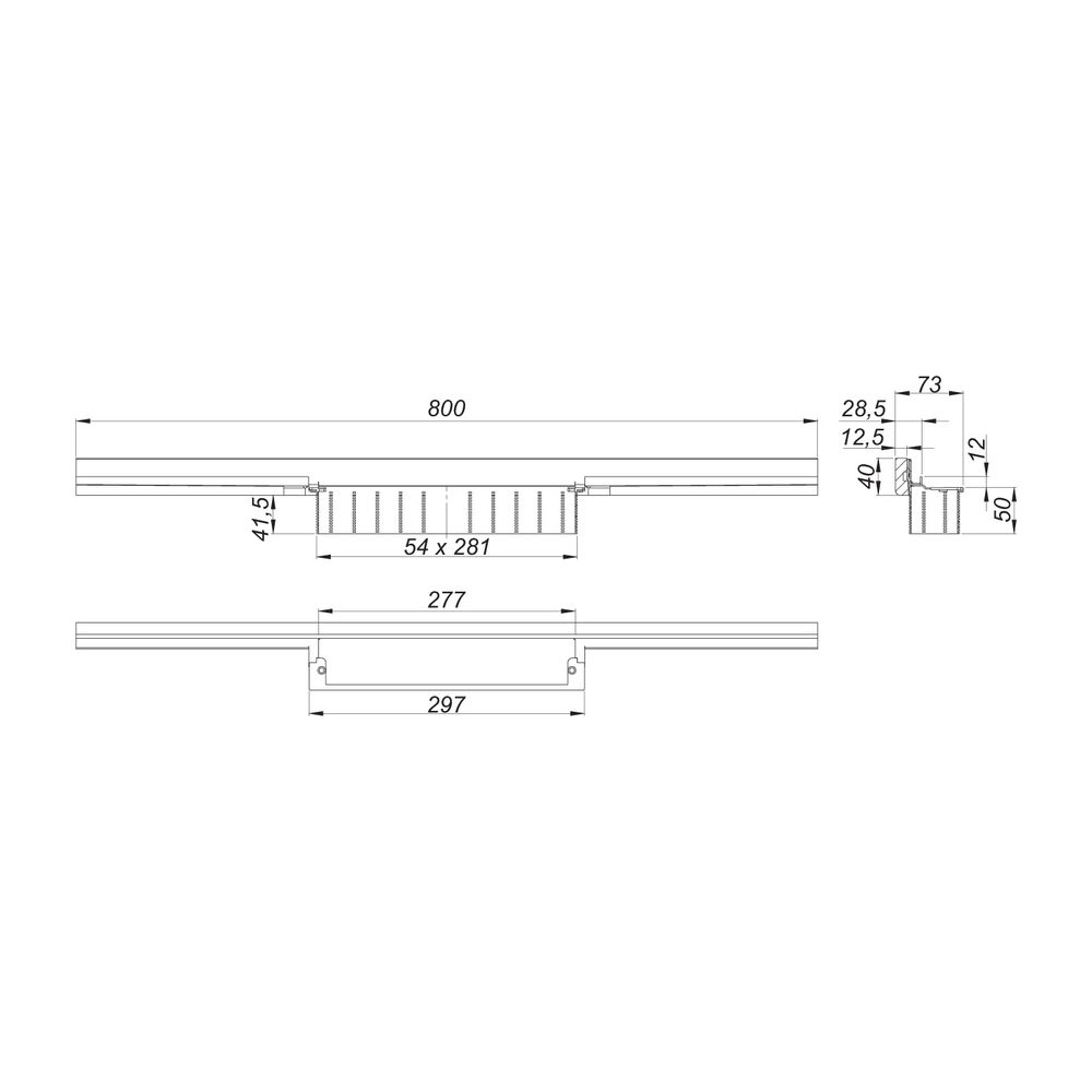 Dallmer CeraWall Individual N Duschrinne 800mm... DALLMER-536266 4001636536266 (Abb. 2)