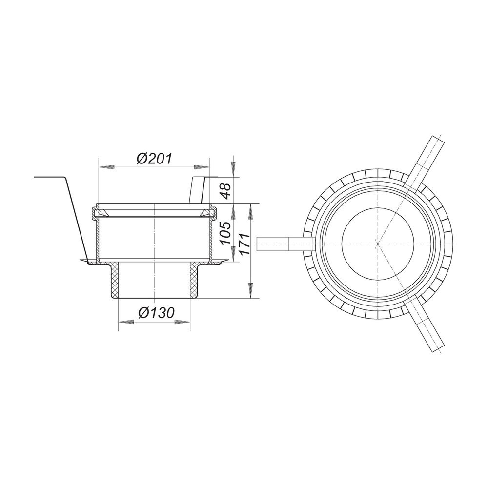 Dallmer Brandschutz-Rohbauelement 4 DN 100... DALLMER-515049 4001636515049 (Abb. 2)