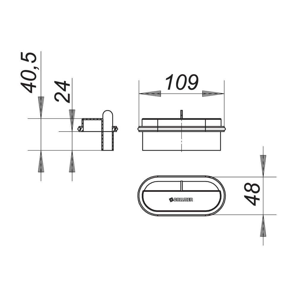 Dallmer Geruchverschluss für Duschrinnen CeraLine Nano... DALLMER-521774 4001636521774 (Abb. 2)