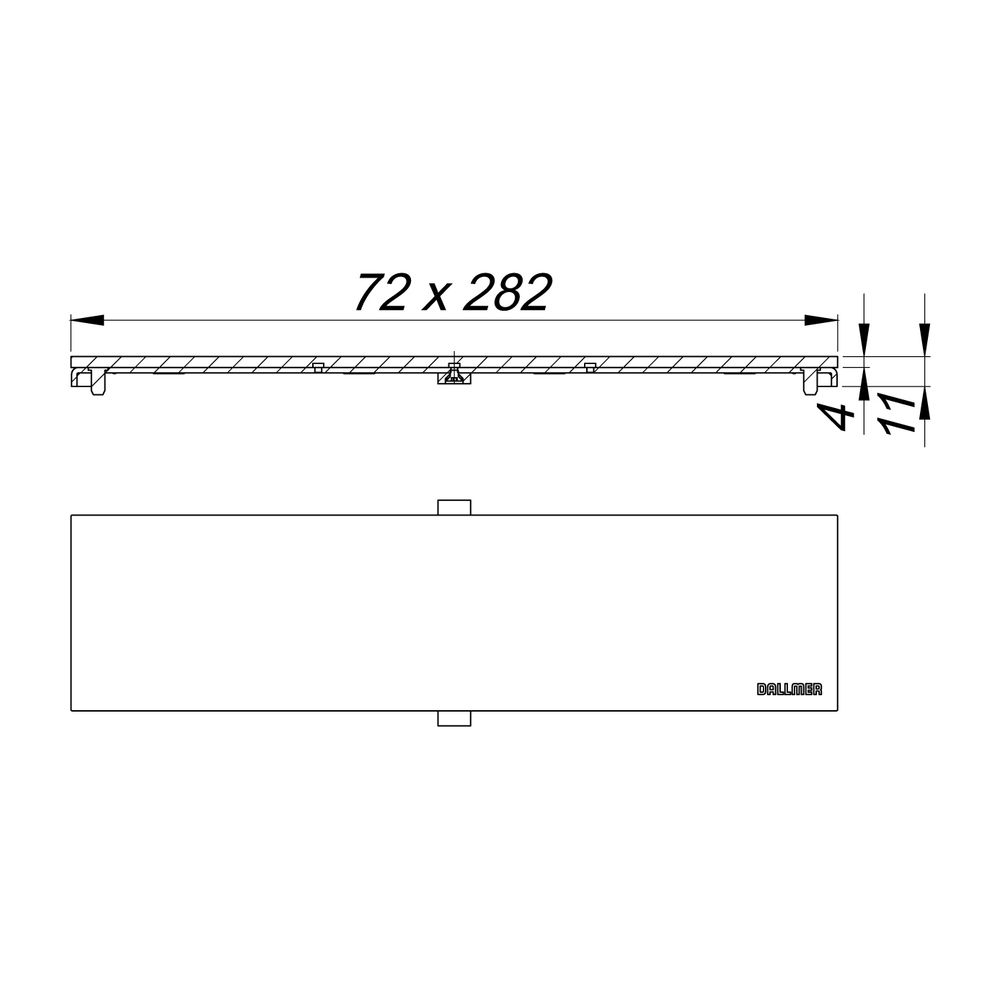 Dallmer CeraFloor/CeraFrame Design Connect Abdeckung, Rotgold matt... DALLMER-527714 4001636527714 (Abb. 2)