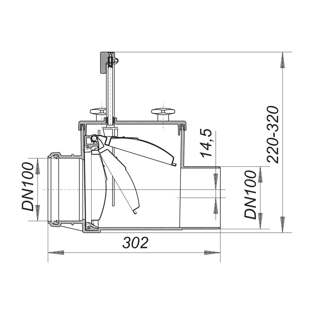 Dallmer Rückstauverschluss Stausafe H DN 100... DALLMER-661166 4001636661166 (Abb. 2)