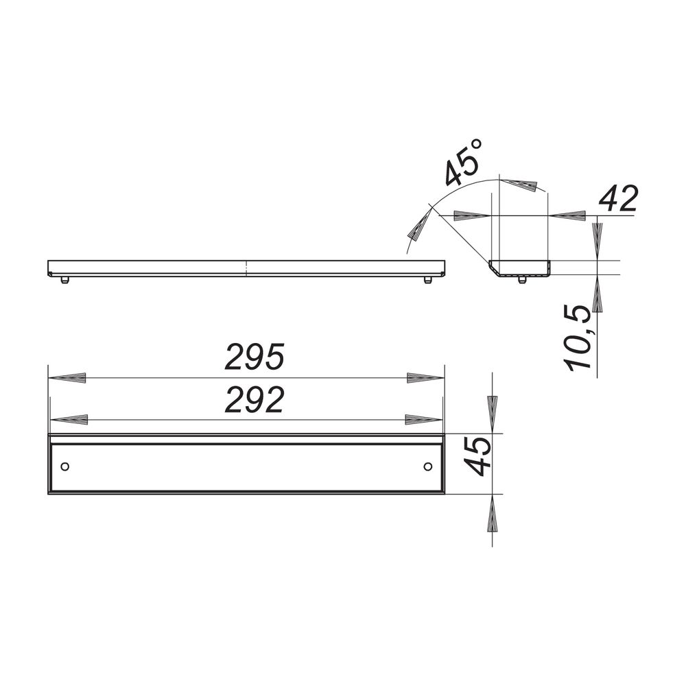 Dallmer CeraWall Individual Abdeckung, Mattschwarz... DALLMER-537003 4001636537003 (Abb. 2)