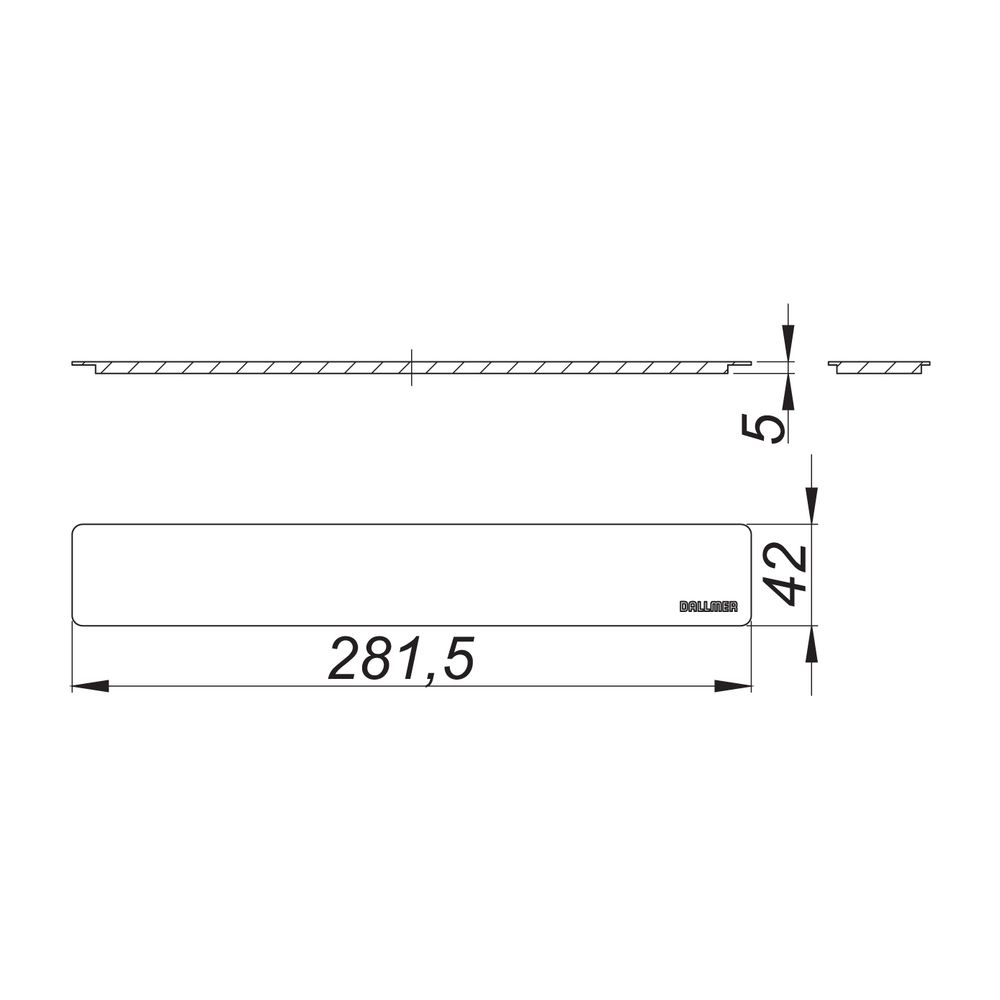 Dallmer CeraWall Select Abdeckung, Edelstahl poliert... DALLMER-535528 4001636535528 (Abb. 2)