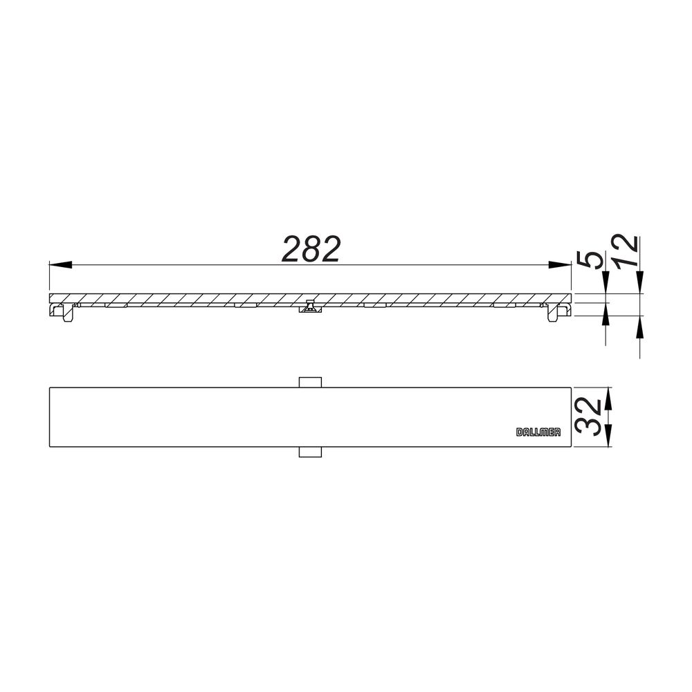 Dallmer CeraFloor/CeraFrame Individual Design Abdeckung, Messing matt... DALLMER-537768 4001636537768 (Abb. 2)