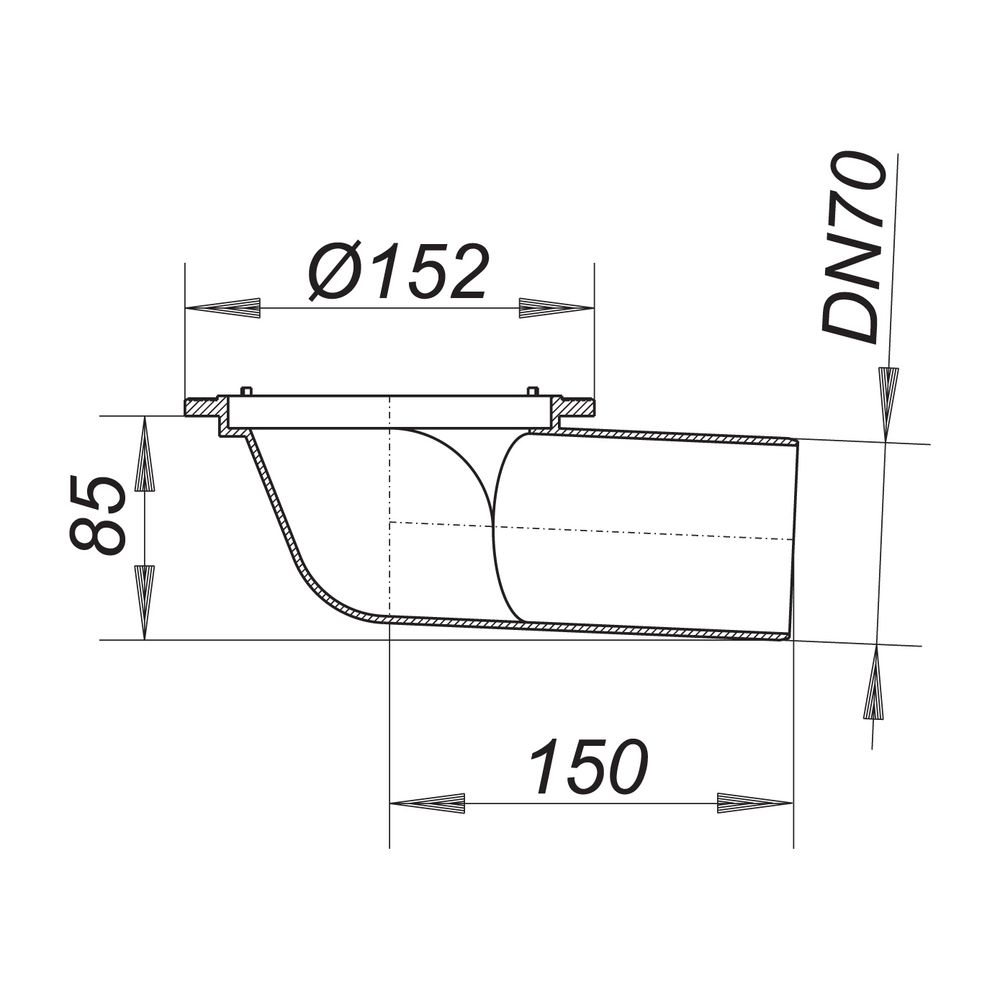 Dallmer Balkonablaufgehäuse 83 KF DN 70... DALLMER-830340 4001636830340 (Abb. 2)