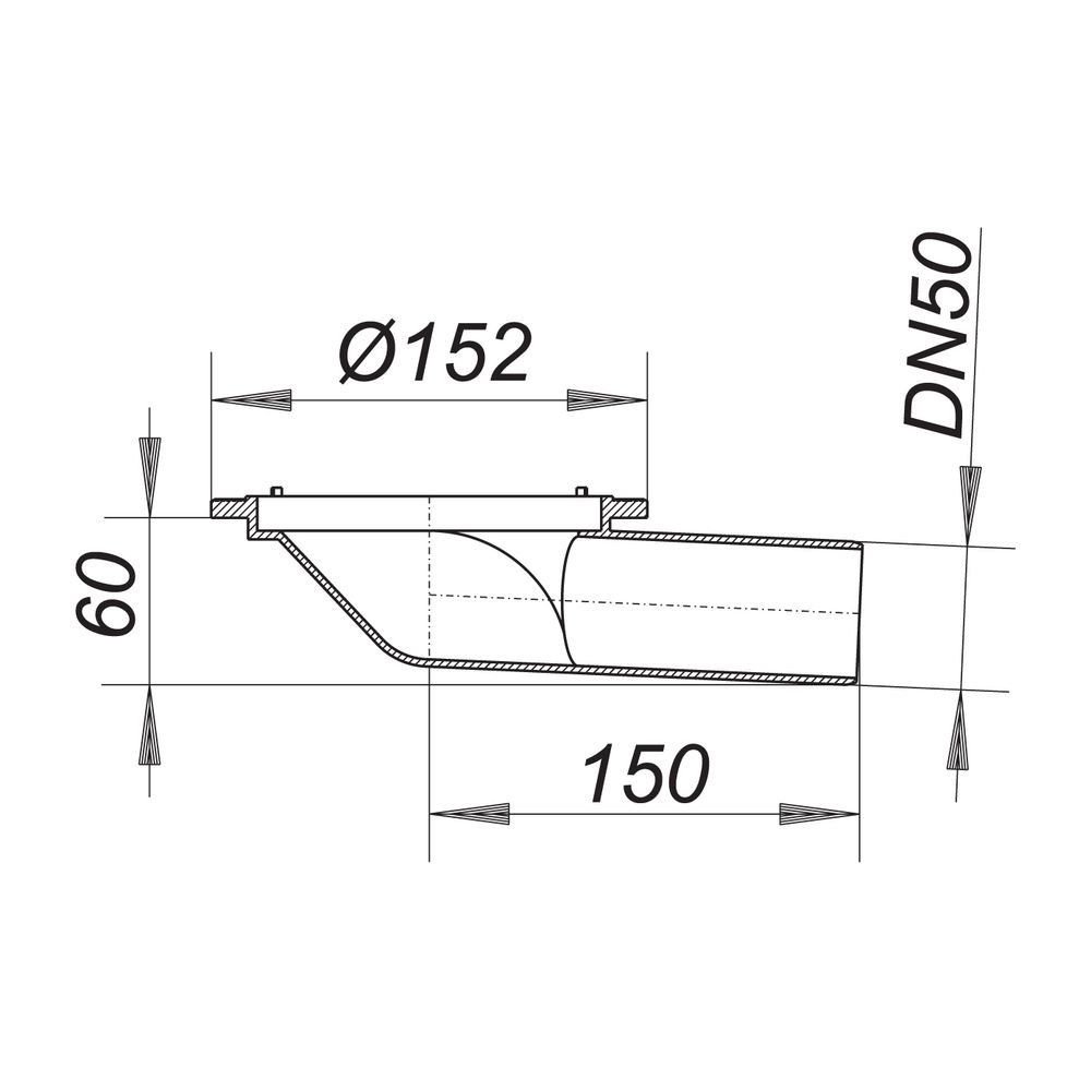 Dallmer Balkonablaufgehäuse 83 KF DN 50... DALLMER-830326 4001636830326 (Abb. 2)