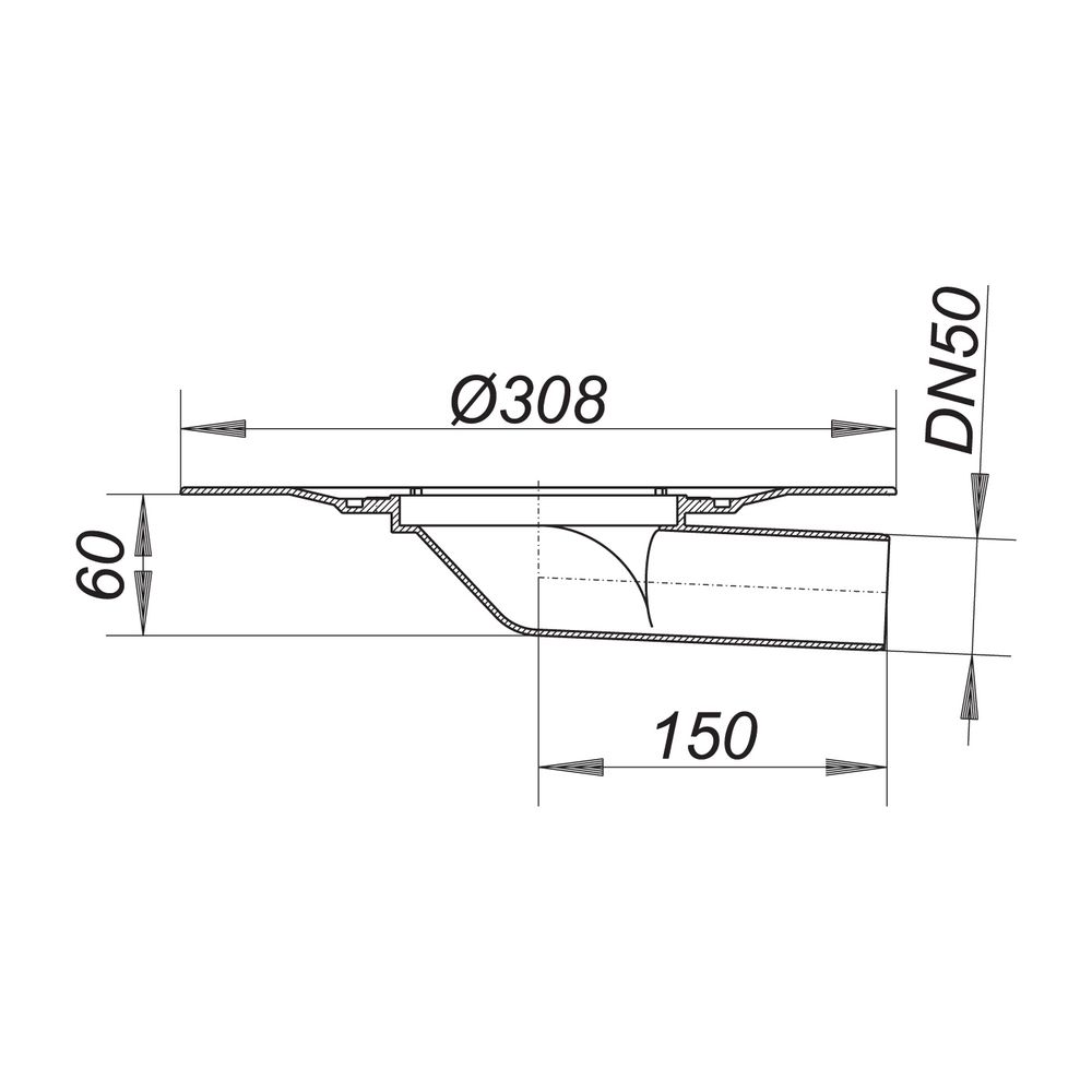 Dallmer Balkonablaufgehäuse 83 FPO-PP DN 50... DALLMER-837028 4001636837028 (Abb. 2)