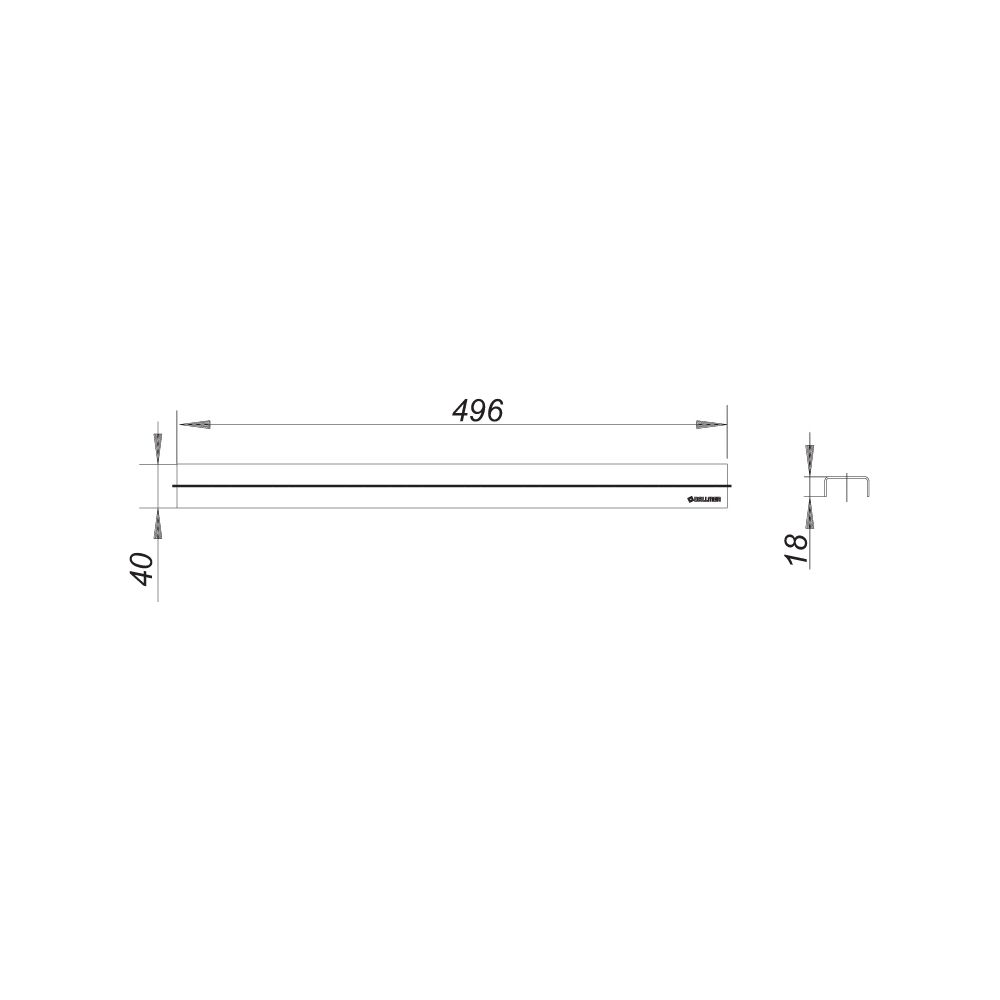 Dallmer CeraLine Standard Abdeckung 500mm... DALLMER-520517 4001636520517 (Abb. 2)