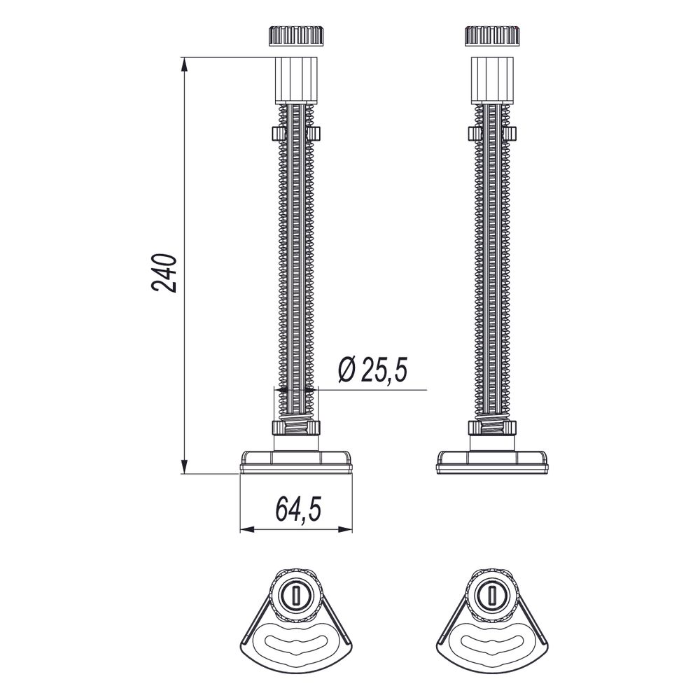 Dallmer Niveauregulierungsset, 521033... DALLMER-521033 4001636521033 (Abb. 3)