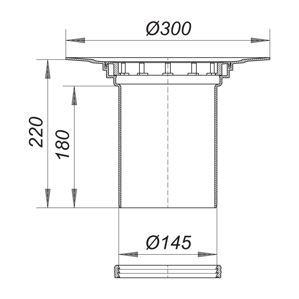 Dallmer Aufstockelement 550 ohne Abdichtungs Set S 15... DALLMER-560018 4001636560018 (Abb. 2)