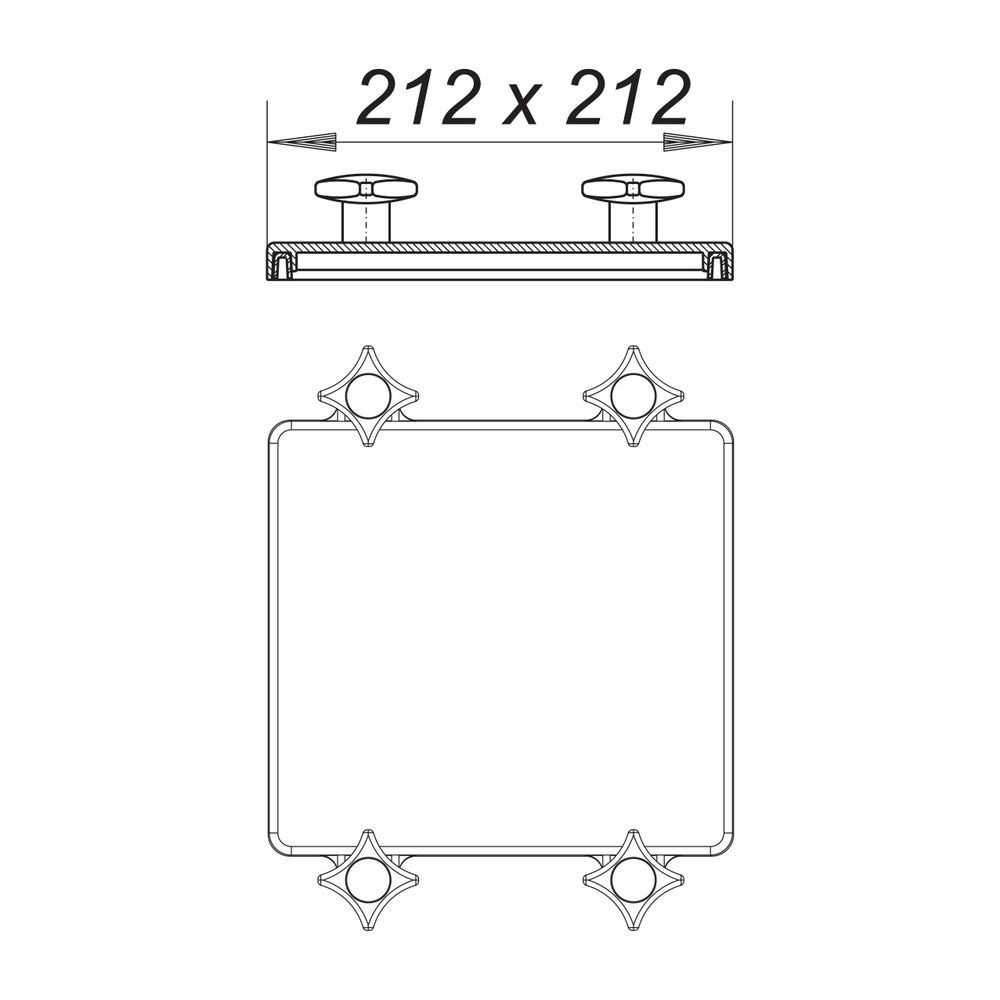 Dallmer Gehäusedeckel 2000 für Stausafe E DN 150/200... DALLMER-664624 4001636664624 (Abb. 2)