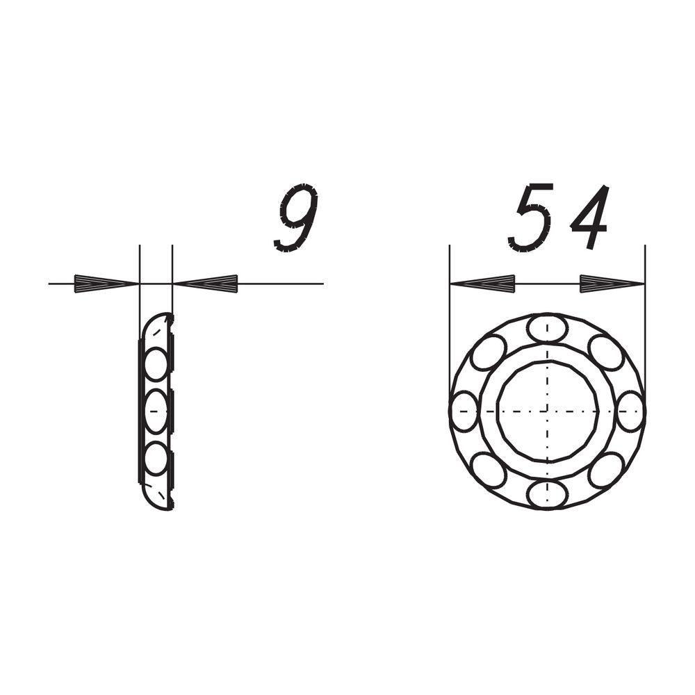 Dallmer Kontermutter 1" für die Modelle HL 400/405/406, Weiß... DALLMER-140159 4001636140159 (Abb. 2)