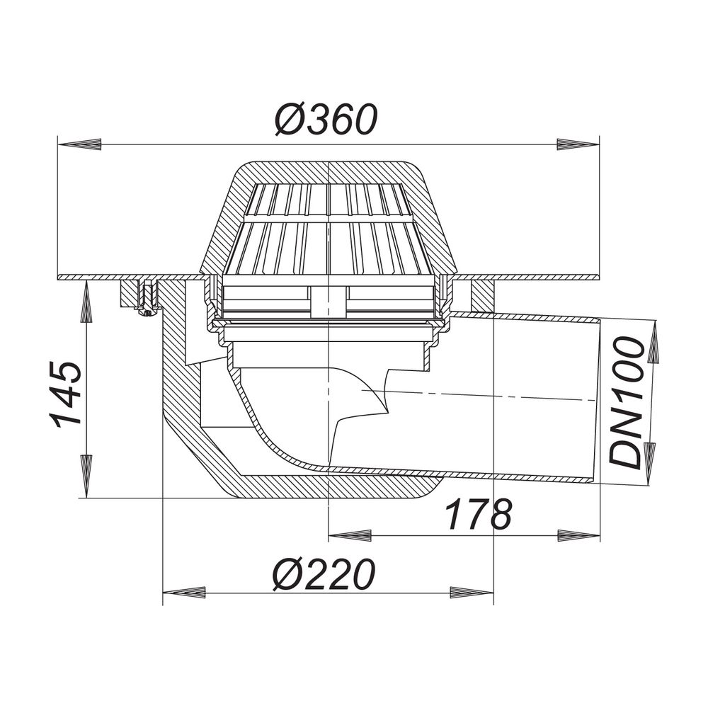 Dallmer Dachablauf 64 FPO-PP DN 100... DALLMER-641014 4001636641014 (Abb. 2)