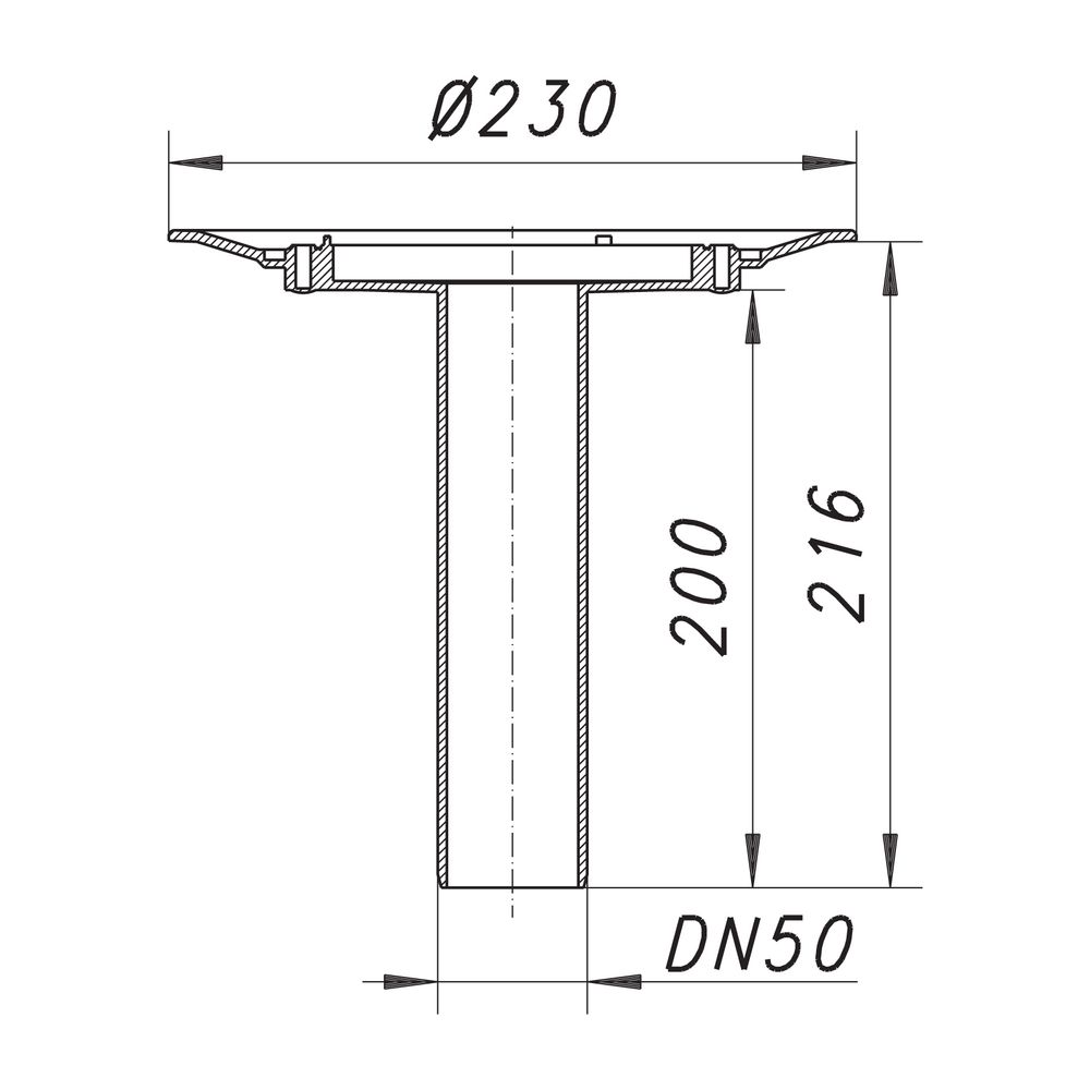 Dallmer Balkonablaufgehäuse 84 DN 50... DALLMER-831026 4001636831026 (Abb. 2)