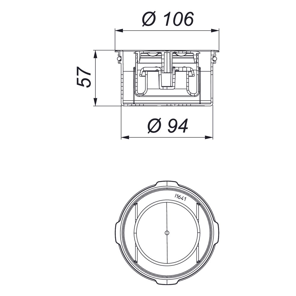 Dallmer Primus Geruchsverschluss 30mm für Aufsätze 120x120mm, PP, 494993... DALLMER-494993 4001636494993 (Abb. 3)