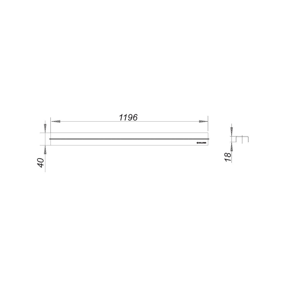 Dallmer CeraLine Standard Abdeckung 1200mm... DALLMER-520579 4001636520579 (Abb. 2)