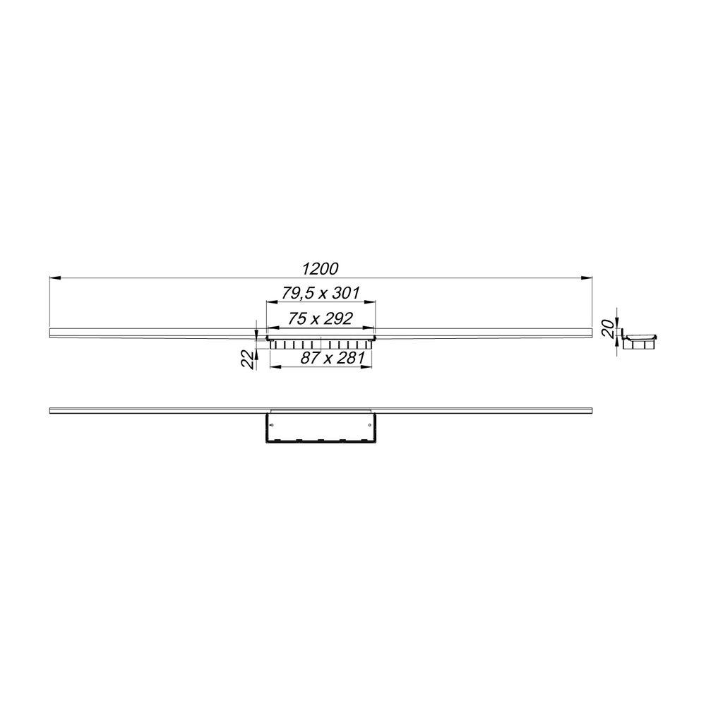 Dallmer CeraWall Connect Duschrinne 800-1500mm, Mattschwarz... DALLMER-527462 4001636527462 (Abb. 2)