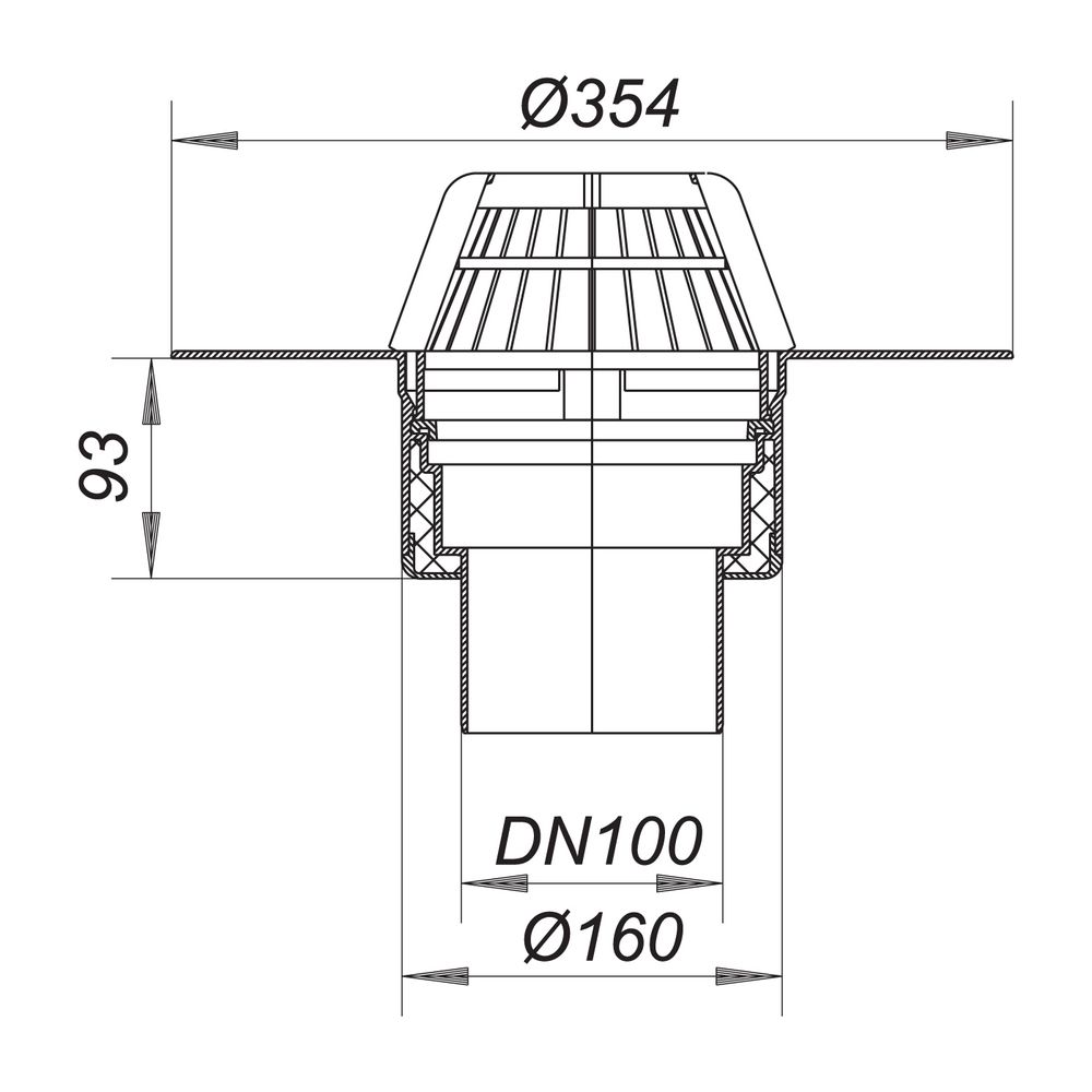 Dallmer Dachablauf 62 FPO-PP DN 100... DALLMER-621665 4001636621665 (Abb. 2)