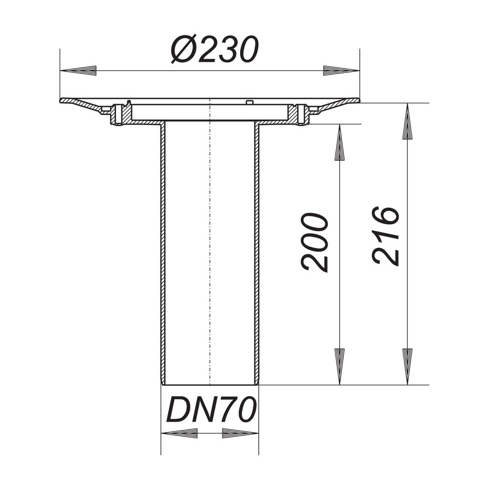 Dallmer Balkonablaufgehäuse 84 DN 70... DALLMER-831040 4001636831040 (Abb. 2)