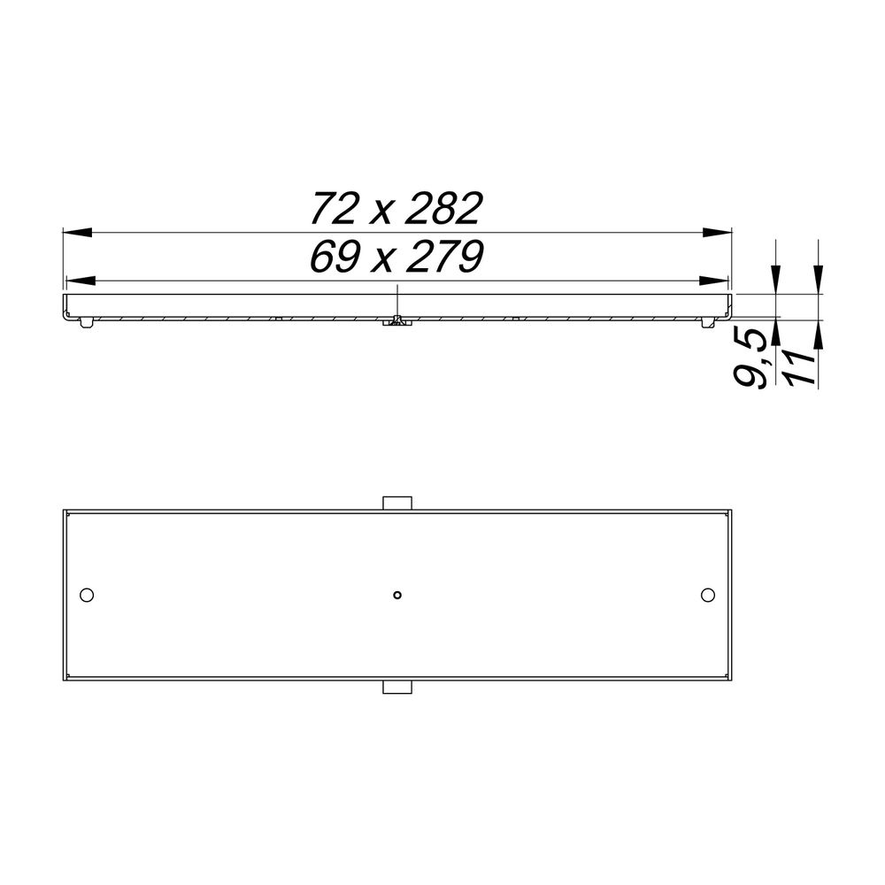 Dallmer CeraFloor/CeraFrame Connect Abdeckung, Mattschwarz... DALLMER-527660 4001636527660 (Abb. 2)