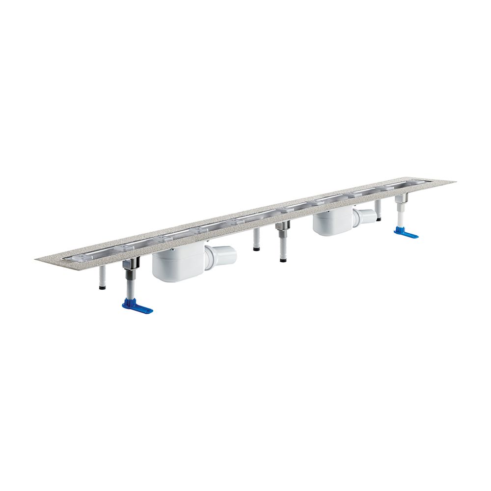 Dallmer CeraLine F Duo Duschrinne 1800mm, DN 50, mit Kugelgelenk, PP/Edelstahl, 524065... DALLMER-524065 4001636524065 (Abb. 2)