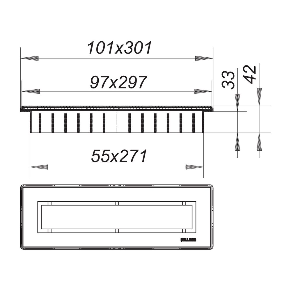 Dallmer CeraNiveau Duschrinne 300x100mm, Rotgold matt... DALLMER-511058 4001636511058 (Abb. 2)