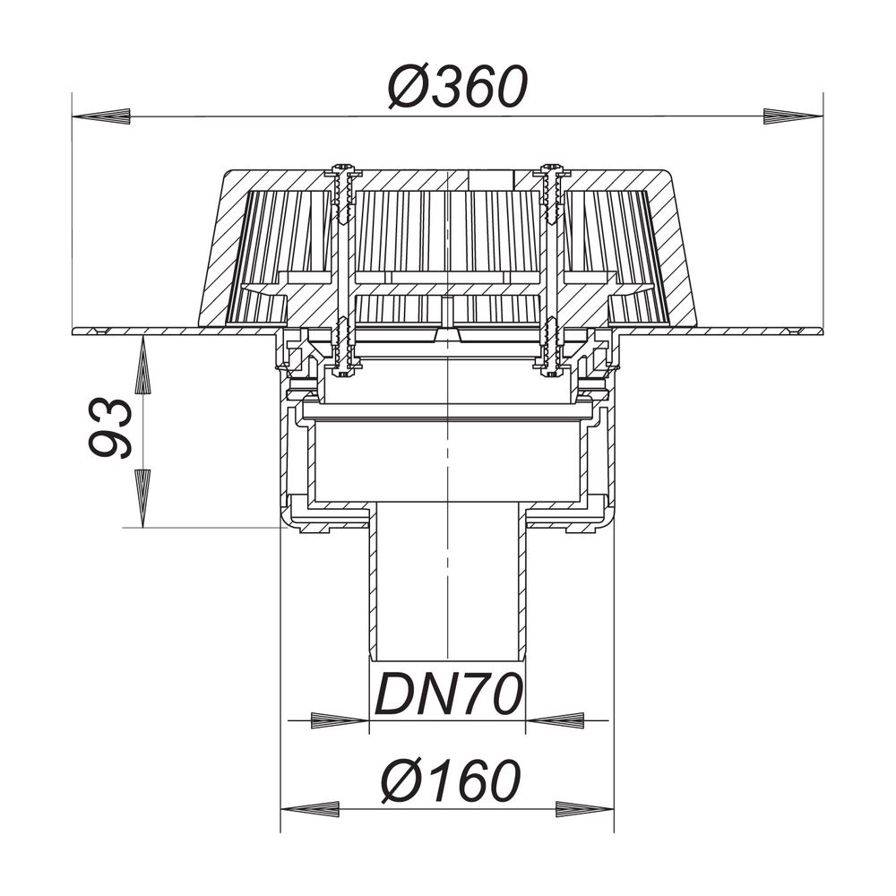 Dallmer SuperDrain Dachablauf 62 PVC, DN 70... DALLMER-671479 4001636671479 (Abb. 2)