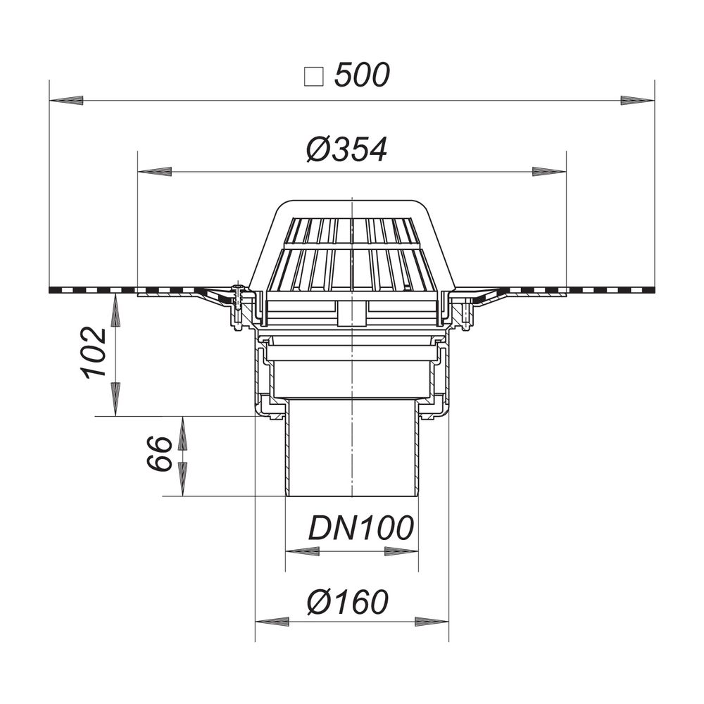 Dallmer Dachablauf 62 DallBit DN 100... DALLMER-622068 4001636622068 (Abb. 2)