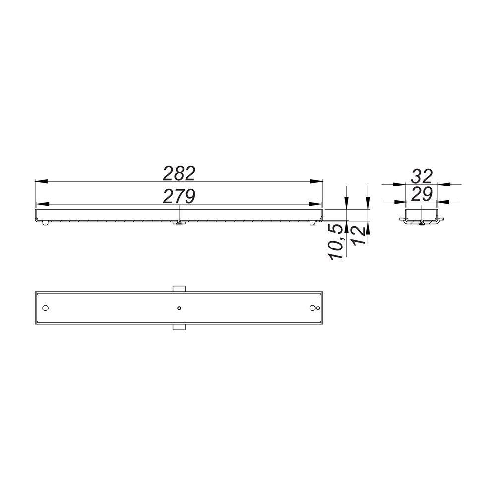 Dallmer CeraFloor/CeraFrame Individual Abdeckung, Mattschwarz... DALLMER-537553 4001636537553 (Abb. 2)