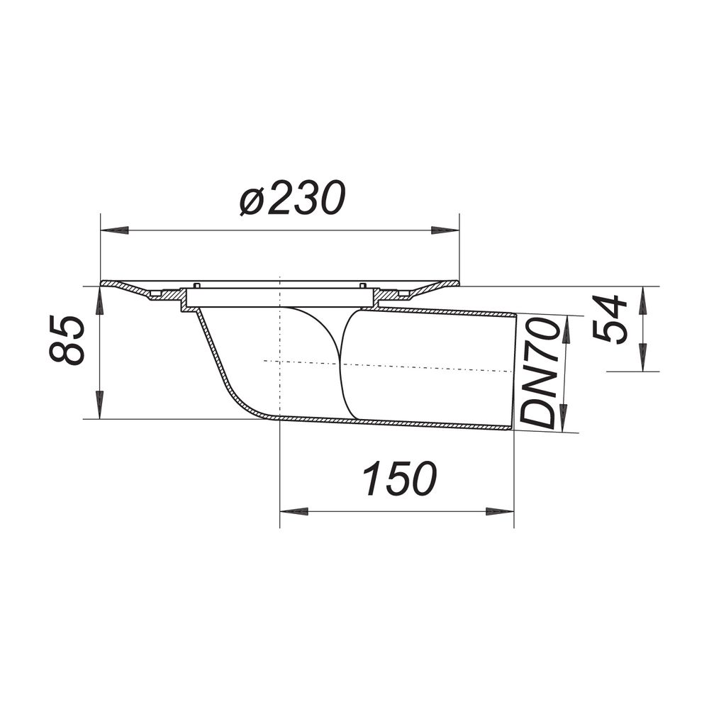 Dallmer Balkonablaufgehäuse 83 DN 70... DALLMER-830043 4001636830043 (Abb. 2)