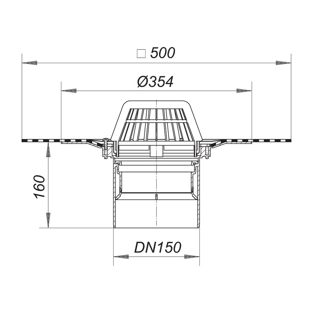 Dallmer Dachablauf 62 DallBit DN 150... DALLMER-622099 4001636622099 (Abb. 2)