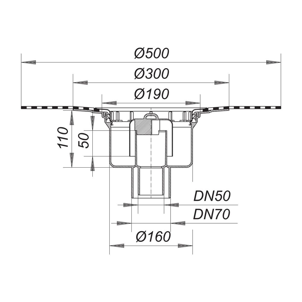 Dallmer Ablaufgehäuse 61 HT DallBit DN 50/70... DALLMER-612052 4001636612052 (Abb. 2)