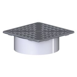 Dallmer Aufsatz VSR 15, 150x150mm Rost 1,5mm, rutschhemmend, verschraubt, ABS/Edelstahl... DALLMER-500441 4001636500441 (Abb. 1)