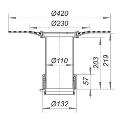 Dallmer Aufstockelement 85 DallBit... DALLMER-832566 4001636832566 (Abb. 1)