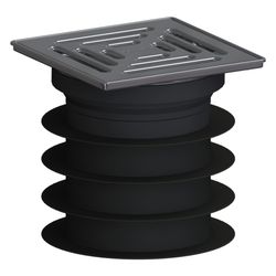 Dallmer Pronto Bodenablauf 120x120mm, DN 125, PP/Edelstahl, 700087... DALLMER-700087 4001636700087 (Abb. 1)