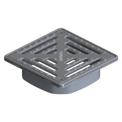 Dallmer DallDrain Select Aufsatz rutschhemmend RH 150x150mm, ABS/Edelstahl, 517456... DALLMER-517456 4001636517456 (Abb. 1)