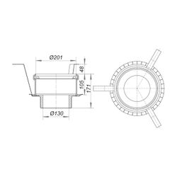 Dallmer Brandschutz-Rohbauelement 4 DN 100... DALLMER-515049 4001636515049 (Abb. 1)