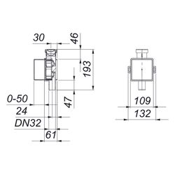Dallmer Wandeinbau-Kondensat-Siphon 138, DN 32, Ablaufleistung 2,0l/min, PP/ABS, 026200... DALLMER-026200 4001636026200 (Abb. 1)