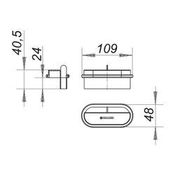 Dallmer Geruchverschluss für Duschrinnen CeraLine Nano... DALLMER-521774 4001636521774 (Abb. 1)