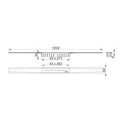 Dallmer CeraFloor Pure Duschrinne 1200mm... DALLMER-538222 4001636538222 (Abb. 1)