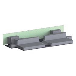 Dallmer DallFlex/CeraFlex Plan Schallschutzelement, 450x196,5x70mm, 539106... DALLMER-539106 4001636539106 (Abb. 1)