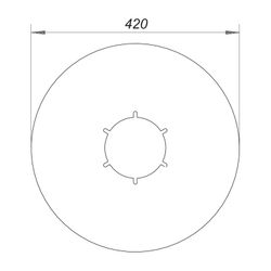 Dallmer Anschluss Manschette S 10 d. 420mm PVC-weich... DALLMER-790316 4001636790316 (Abb. 1)