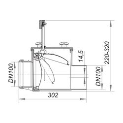 Dallmer Rückstauverschluss Stausafe H DN 100... DALLMER-661166 4001636661166 (Abb. 1)