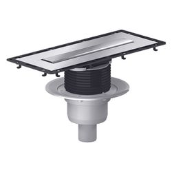 Dallmer TistoLine senkrecht Abdeckung Standard Duschrinne 300mm, DN 50, höhenverstellba... DALLMER-530301 4001636530301 (Abb. 1)