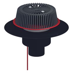 Dallmer SuperDrain Notablauf 62 H, DN 90, FPO-PP, 671554... DALLMER-671554 4001636671554 (Abb. 1)