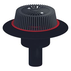 Dallmer SuperDrain Notablauf 62, DN 70, FPO-PP, 671523... DALLMER-671523 4001636671523 (Abb. 1)