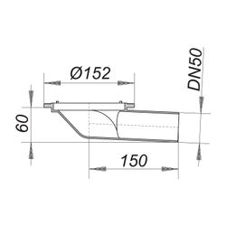 Dallmer Balkonablaufgehäuse 83 KF DN 50... DALLMER-830326 4001636830326 (Abb. 1)