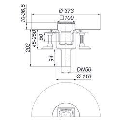 Dallmer DallDrain Select senkrecht Bodenablauf 100x100mm, DN 50/100, ABS/PP/Edelstahl, ... DALLMER-517135 4001636517135 (Abb. 1)
